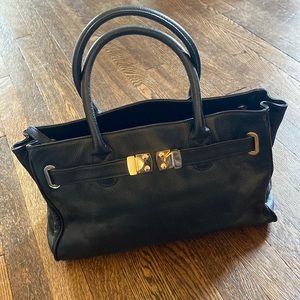 Onna Ehrlich Maya Black Leather Bag